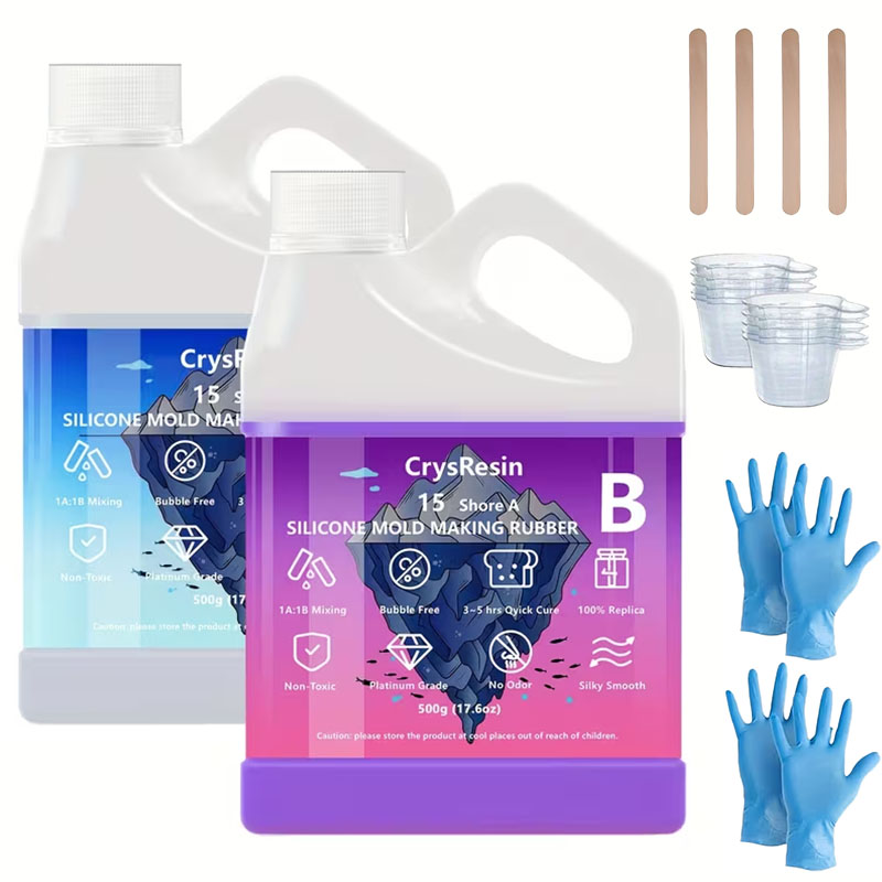 Candle Mold Silicone - 500ml 2 Botol Silikon Cair untuk