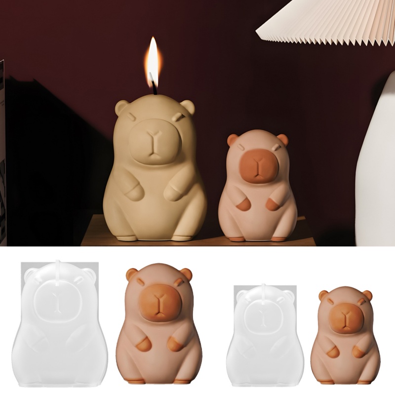 Candle Making Diy - Cetakan Silikon Memanggang Puding Kapibara DIY