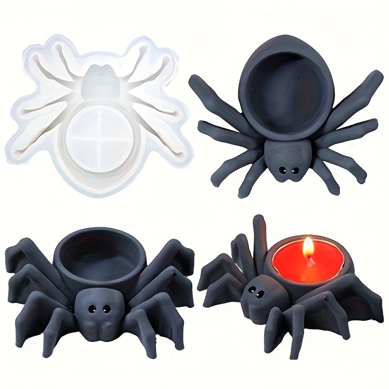 Candle Mold Silicone - Cetakan Silikon untuk Lilin Berbentuk Laba-laba,