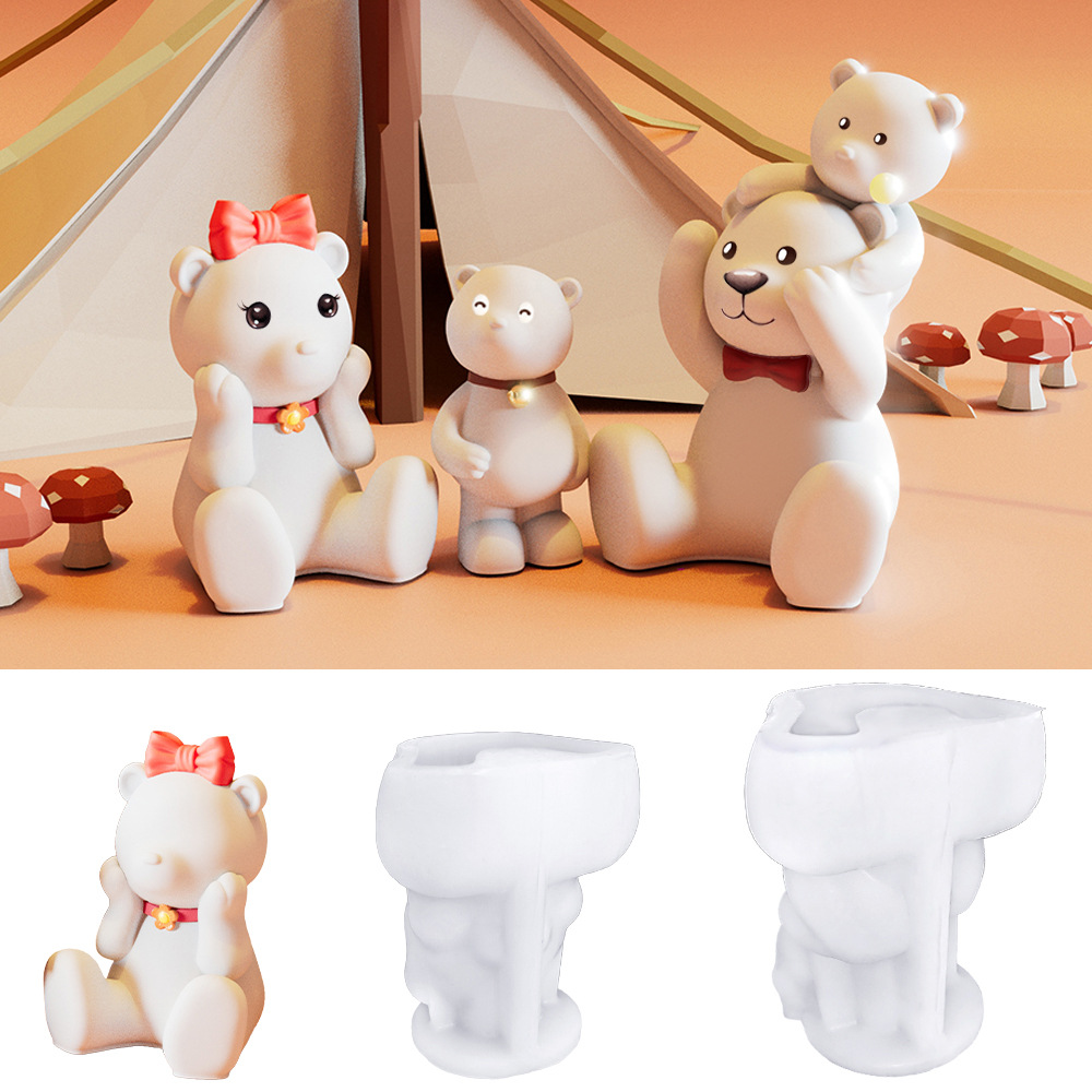 Candle Making Diy - DIY buatan tangan 3D beruang cetakan