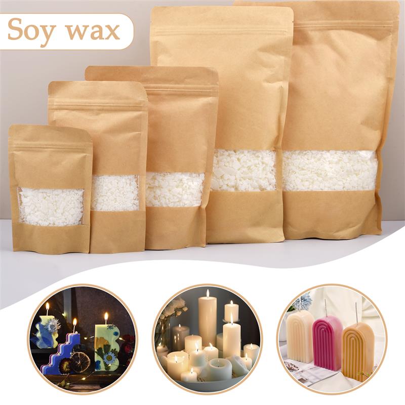 Candle Making Material - 50-1000g lilin kedelai murni alami serpihan