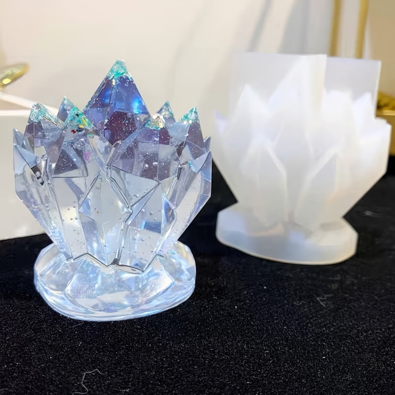 Candle Mold Silicone - 1 buah kumpulan kristal cetakan silikon