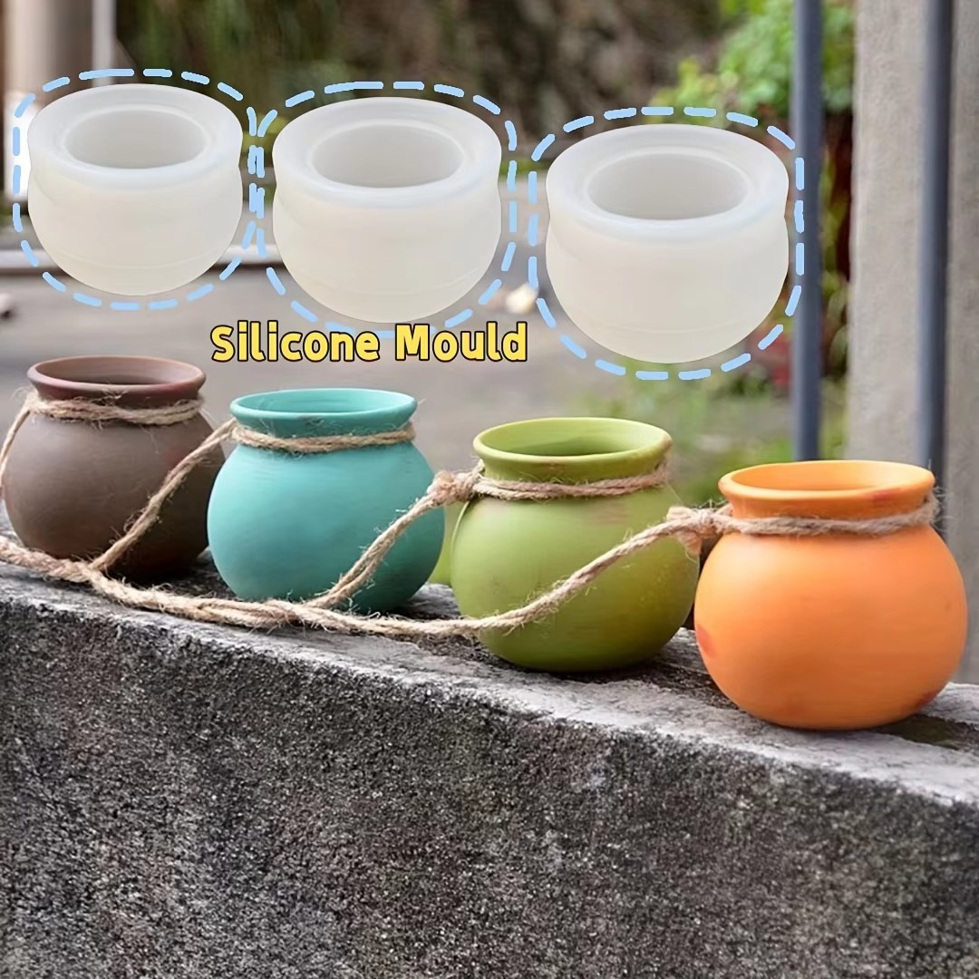 Cetakan Pot Bunga Silikon, Cet - Candle Making Diy ulasan dan harga