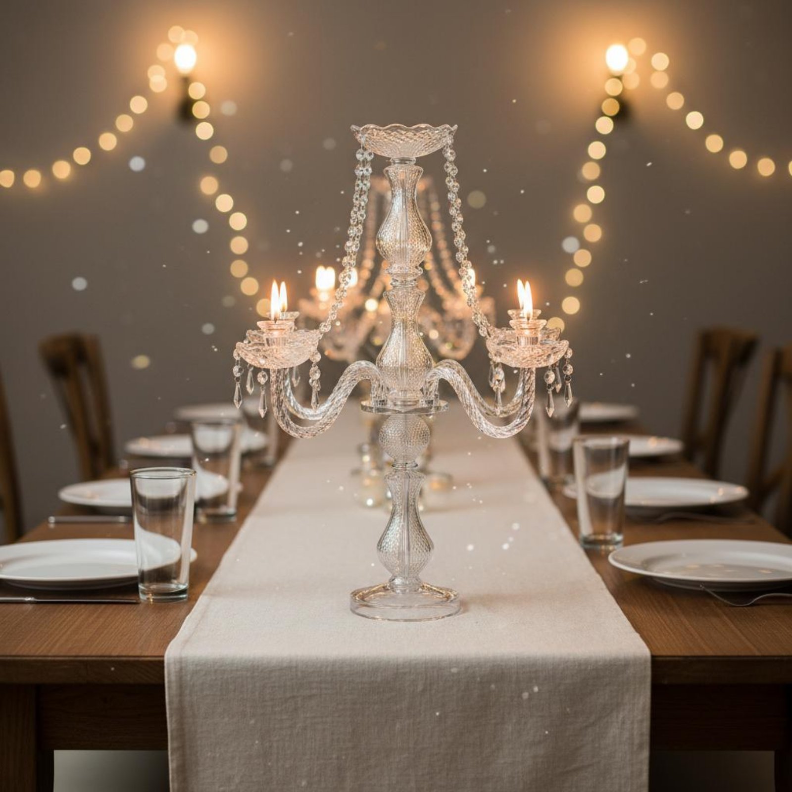 Candelabra Kristal Elegan untu - Candle Making Diy ulasan dan harga