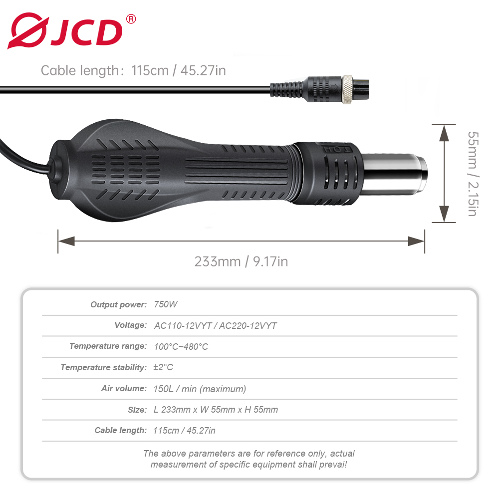 JCD Pistol Udara Panas Stasiun - Heat Gun Embossing ulasan dan harga