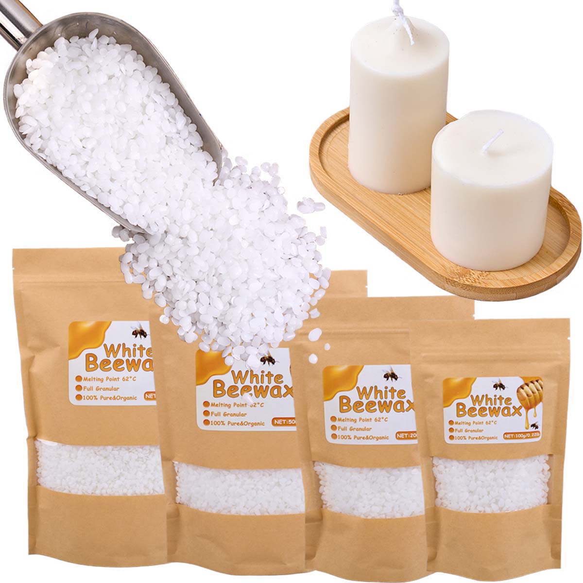 Lilin Lebah Putih Bahan Lilin  - Candle Making Material ulasan dan harga
