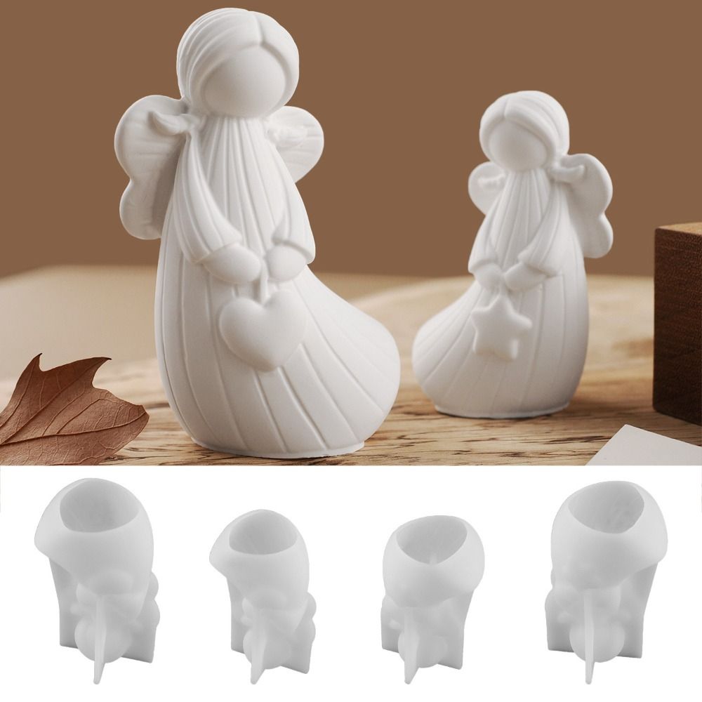 2 Buah Cetakan Patung Malaikat - Candle Making Diy ulasan dan harga