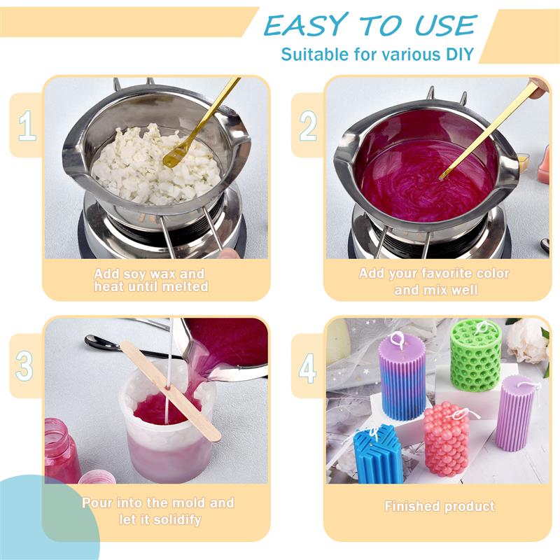 100/500g/1kg bahan lilin kedel - Candle Making Material ulasan dan harga